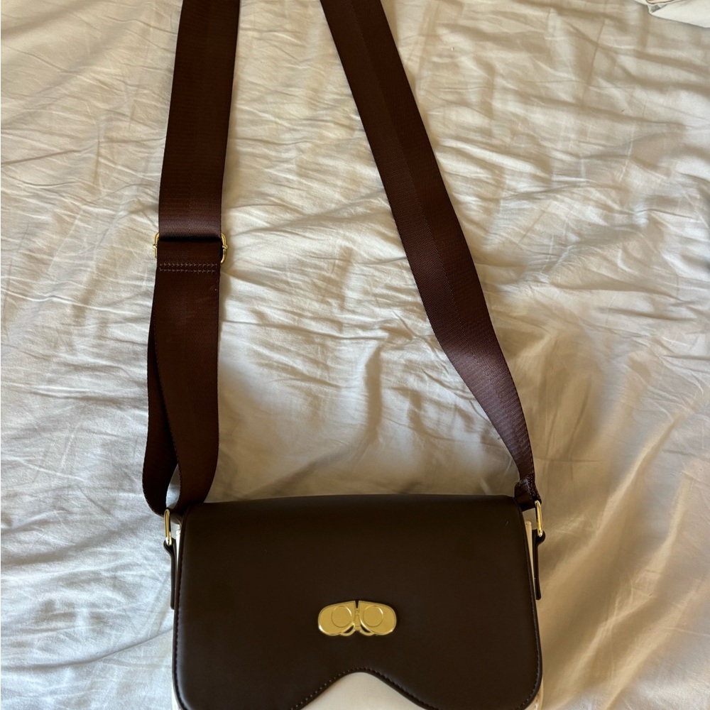 Loungefly Wall-E Brown Crossbody Bag with Gold Detail